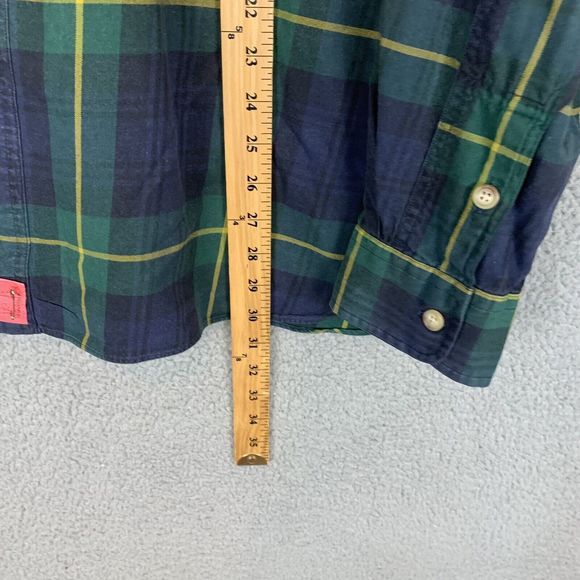S Polo Ralph‎ Lauren Shirt Mens XL Green Button Down Long Sleeve Tartan Plaid - Picture 5 of 7